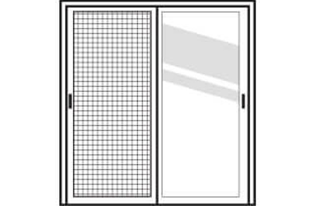 引違い窓・はき出し窓タイプのイラスト