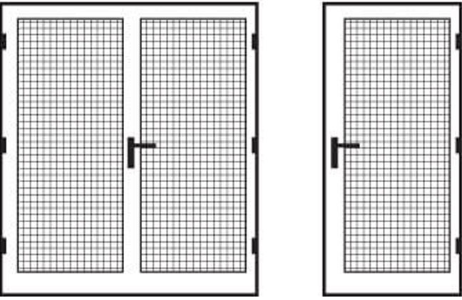 開き窓・戸タイプのイラスト