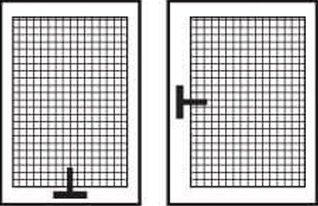 開き窓・戸タイプのイラスト
